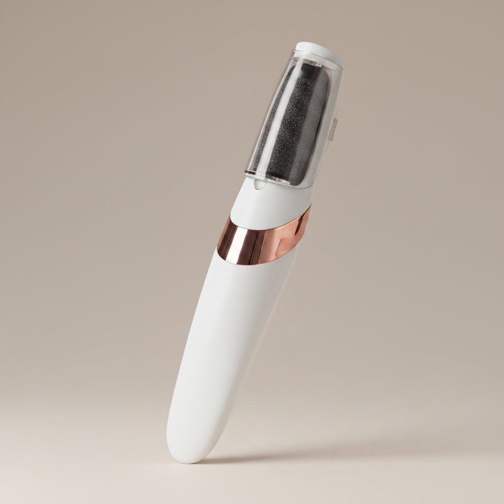 White Electric Foot Grinder – Angled Shot