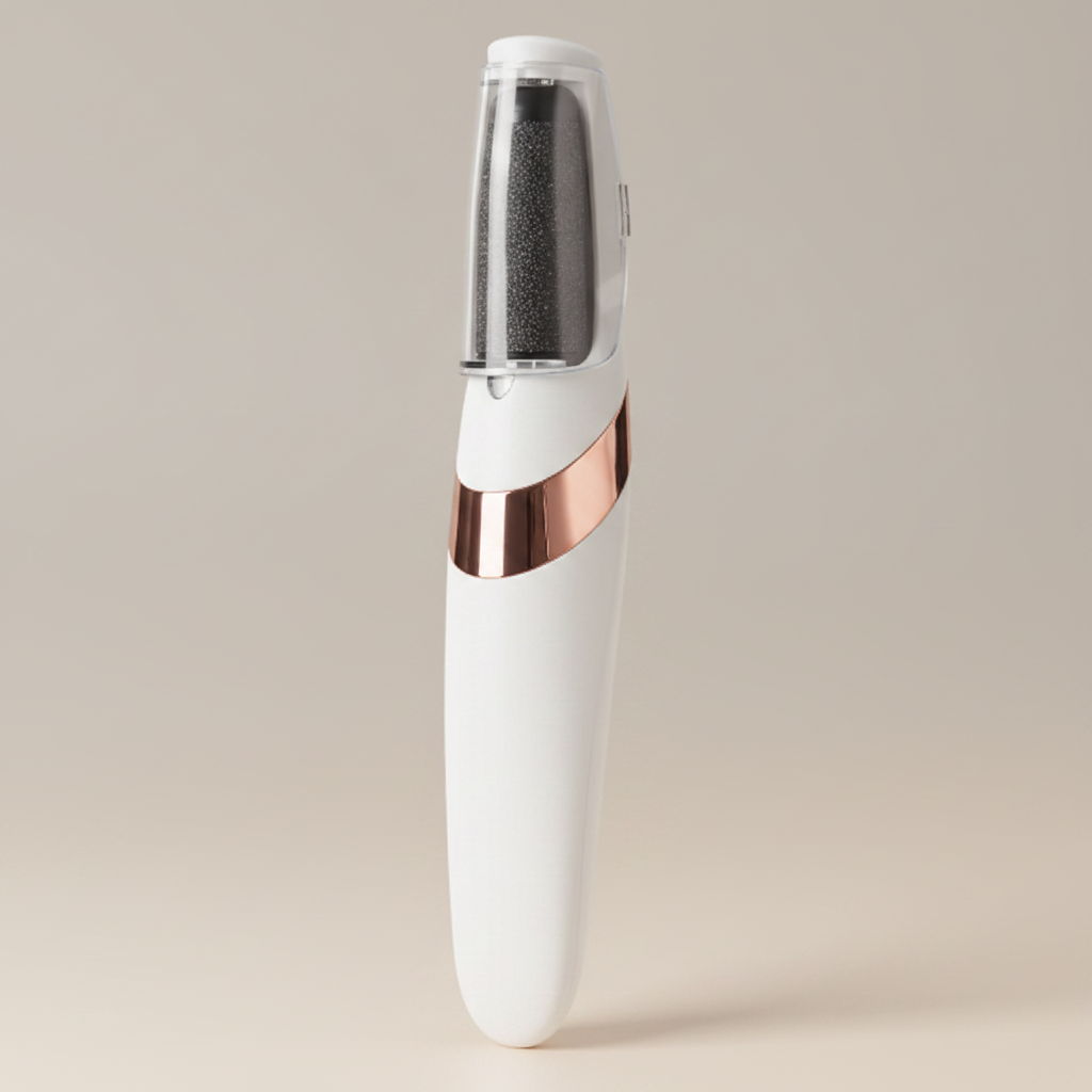 White Electric Foot Grinder – Angled View