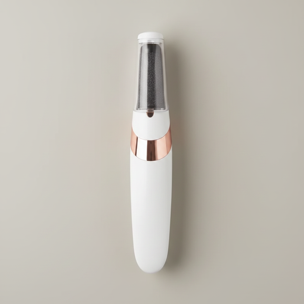White Electric Foot Grinder – Flat Lay
